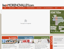 Tablet Screenshot of liveinmorenovalley.com
